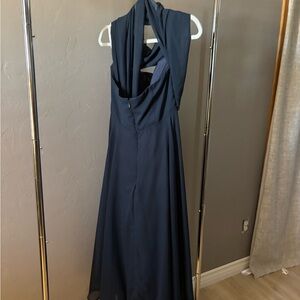 JJs House Navy Blue Sleeveless Maxi Dress size 16 nwt